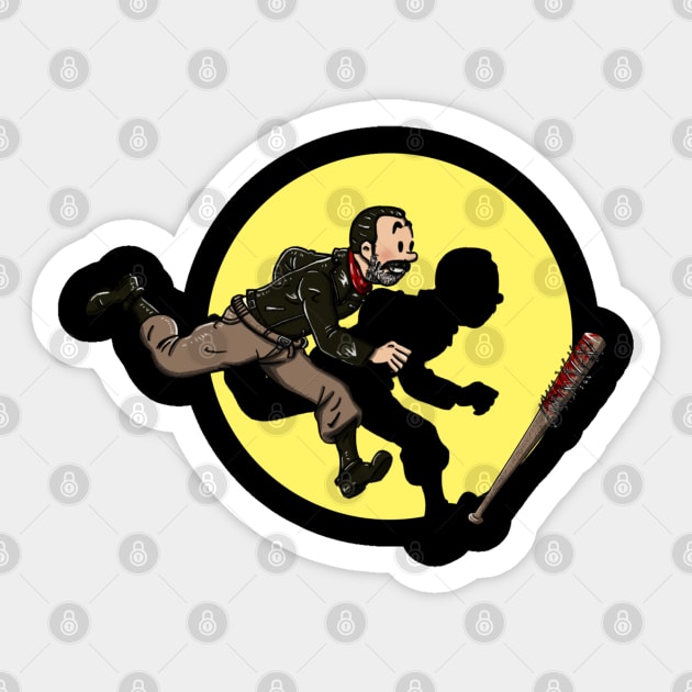 The Adventures of Negan and Lucille Sticker by MarianoSan